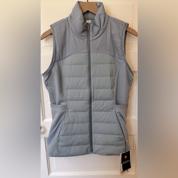 Lululemon Womens Down for It All Vest Concrete Blue Sz 10 - Picture 2 of 5
